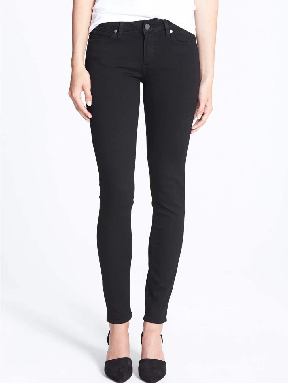 PAIGE Verdugo Ultra Skinny Black Jeans Size 28 x 28